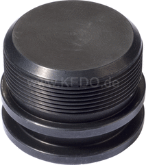 Kedo Fork leg top groove aluminum black anodized, CNC milled, one piece, OEM reference # 1U6-23111-M1, AF19 | 21036RP