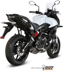 MIVV / ミヴSUONO スリップ オン ブラックステンレススチール for KAWASAKI VERSYS 650 (2015 - 2016) | K.041.L9