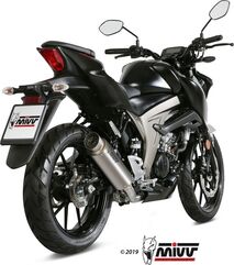 MIVV / ミヴ SPORT GPpro Imp. compl./Full sys. 1x1 TITANIUM for SUZUKI GSX-S 125 2017 ECE approved if optionally catalysed (Euro4) Catalyzer is included | S.055.L6P
