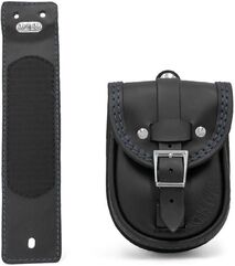 Ends Cuoio / エンズクオイオ バッグ 2018-new Sport Glide（スポーツグライド） スマートタンクバッグ - ブラックレザー - ブルーステッチ | SBSG18.N.CTBL