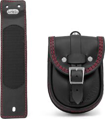 Ends Cuoio / エンズクオイオ バッグ 2018-new Sport Glide（スポーツグライド） スマートタンクバッグ - ブラックレザー - レッドステッチ | SBSG18.N.CTR
