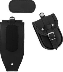 Ends Cuoio / エンズクオイオ バッグ 2000-2017 Softail ソフィテル スマートタンクバッグ - ブラックレザー - ブラックステッチ | SBSFT17.N.CTN