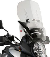 GIVI / ジビ Airflow Sliding Windscreen for Suzuki DL 1000 V-Strom 14-19, HxW max 50x41 cm, 12 cm sliding, fits oe headlight fairing | AF3105
