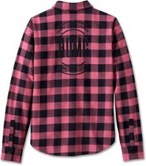 Harley-Davidson Shirt-Woven, Yarn Dyed Plaid-Crushed Berry | 96159-24VW