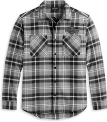 Harley-Davidson Men'S Milwaukee Shirt, Grey Plaid | 96372-23VM