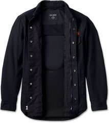 Harley-Davidson Men'S Operative Riding Shirt Jacket - Long, Black | 98100-23ET