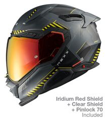 NEXX Street Helmet X.WST3 FLUENCE GREY.YELLOW MT, Size: XXS | 01XS302426019
