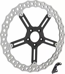 Arlen Ness / アレンネス 15" Big Brake Jagged フローティングローターキット クローム | 300-041