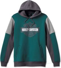 Harley-Davidson Hoodie-Knit, Colorblock-Design-Bistro Green | 96513-23VM