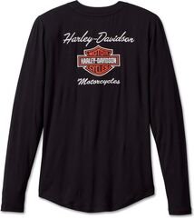 Harley-Davidson Henley-Knit, Black Beauty | 99017-23VW