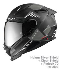 NEXX Street Helmet X.WST3 FLUENCE BLACK.SILVER MT, Size: XXS | 01XS301426063