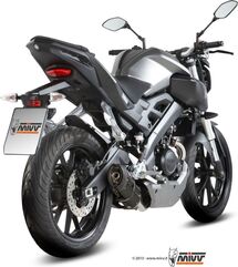 MIVV / ミヴSUONO スリップ オン ブラックステンレススチール for YAMAHA MT 125 (2015 - 2016) | Y.047.L9