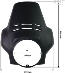 Unitgarage / ユニットガレージ Kit front headlight PRO FENOUIL R1150GS - R1150 ADV, Matt black+Alpinewhite | 1550-Matt-black+Alpinewhite