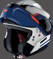 Nolan / ノーラン フリップアップ ヘルメット N90-3 REFLECTOR N-COM, METAL WHITE, Size M | N930005370382
