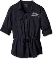 Harley-Davidson Shirt-Woven, Black Beauty | 96751-23VW