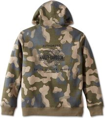 Harley-Davidson Men'S Street Surplus Zip-Up Hoodie, Camouflage | 96781-23VM