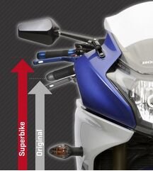 ABM / エービーエム KIT Superbike - type with grip heating, トリプルクランプカラー: ブラック | 106149-F15