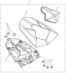 TRIUMPH / トライアンフ Seat Cowl Painted | T2309598-PR