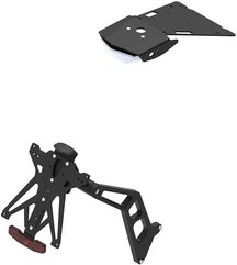 LighTech / ライテック Black Adjustable License Plate Holder Kit | KTARBM109B3