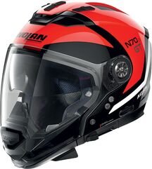 Nolan / ノーラン モジュラー ヘルメット N70-2 GT 06 GLARING N-C, Red Black, Size S | N7Z0007980475
