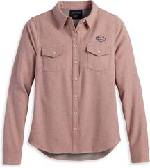 Harley-Davidson Shirt-Woven, Ash Rose | 96472-23VW