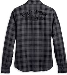 Harley-Davidson Women'S Classic Enchanted, Yarn Dyed Plaid-Blackened Pearl | 96479-23VW