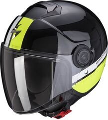 Scorpion / スコーピオン Exo ジェットヘルメット City Strada ブラックホワイト イエロー | 83-336-276