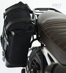 Unitgarage / ユニットガレージ Side Pannier Canvas + Symmetrical Double Subframe NineT, Black/Black | U001+1632+A2-Black-Black