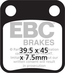 EBCブレーキ カーボン TT パッド Enduro/MX バイク フロント左側用 | FA054TT