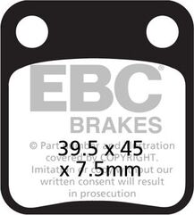 EBCブレーキ USA製 ダブルHシリーズ シンタリング ブレーキパッド リア右側用 | FA054HH