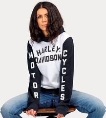 Harley-Davidson Women'S Rear Suspension Pullover Hoodie, Colorblock-Design | 96596-22VW