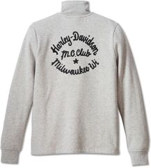 Harley-Davidson Women'S Hill Climber Crew Zip Front Fleece Jacket, Light Grey Heather | 96671-23VW