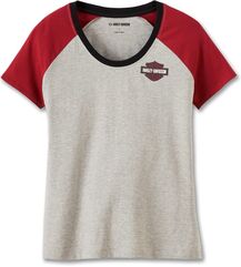 Harley-Davidson Tank-Knit, Colorblock-Design-Light Grey Heather | 97483-23VW