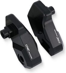 CNC Racing / シーエヌシーレーシング Riser 20 mm kit for footpegs EASY and TOURING driver, Black | PEA50B