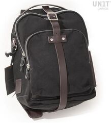 Unitgarage / ユニットガレージ Canvas tank bag, Black/Brown | U032-Black-Brown