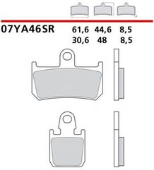 Brembo / ブレンボ フロントブレーキパッドセット YAMAHA YZF R1 1000 2007-2014 | 07YA46SR