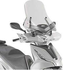 GIVI / ジビ Transparent windshield 58 x 57 cm Kymco Agility 300 R16 (19 > 20) | 6114DT