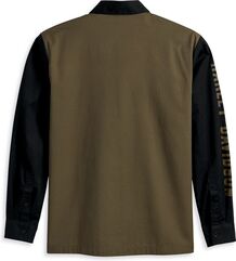 Harley-Davidson Shirt-Woven, Colorblock-Design-Grape Leaf | 96136-23VM