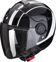Scorpion / スコーピオン Exo ジェットヘルメット City Scoot ブラックホワイト | 83-347-294