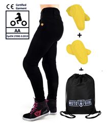 Motogirl Plain Knee Leggings | KLPK