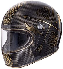 Premier / プレミア Helmets Premier / プレミア Full Face Helmet Trophy Carbon Nx Gold Chromed | APINTTROCARNGC00XS