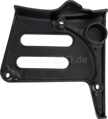 Kedo Mini' Front Sprocket Cover, Black Aluminum, Powder Coated | 50093S