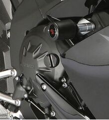 Powerbronze / パワーブロンズ バジェットクラッシュポストセット (クラッシュバー), ブラック YAMAHA YZF-R1, 07-08 | 513-Y122-003