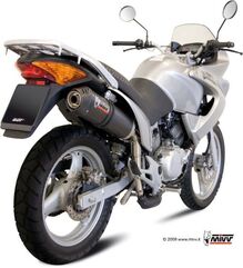 MIVV / ミヴ -SPORT OVAL- スリップオン カーボン（カーボンエンドキャップ） for HONDA XL 125 VARADERO (07-) | H.044.L3C