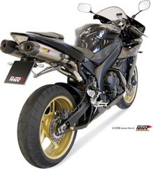 MIVV / ミヴ-SPORT SUONO- スリップオン ステンレス(カーボンエンドキャップ) 2本出し for YZF 1000 R1 (04-06) | UY.016.L7