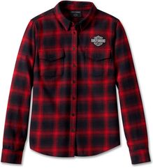 Harley-Davidson Shirt-Woven, YD Plaid-Chili Pepper | 96280-24VW