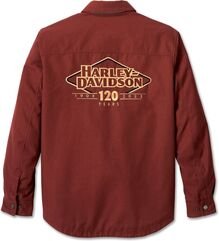 Harley-Davidson Men'S 120Th Anniversary Operative Riding Shirt Jacket, Rum Raisin | 97190-23EM