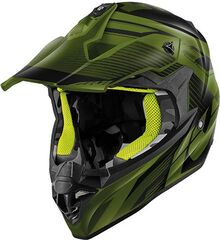 GIVI / ジビ 60.1 FRESH, Matt Black / Military Green / Yellow, Size XL | H601FFRGY61