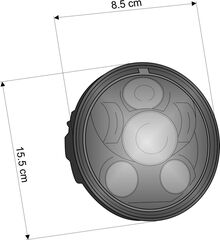 CustomAcces / カスタムアクセス Headlight Ovni Ii Model, Black | HL0002N