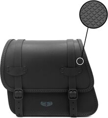Ends Cuoio / エンズクオイオ バッグ Rev Sporty（Revスポーティー） 右側 - ブラックレザー - グレーステッチ | REVSPO.N.CTGR.DX